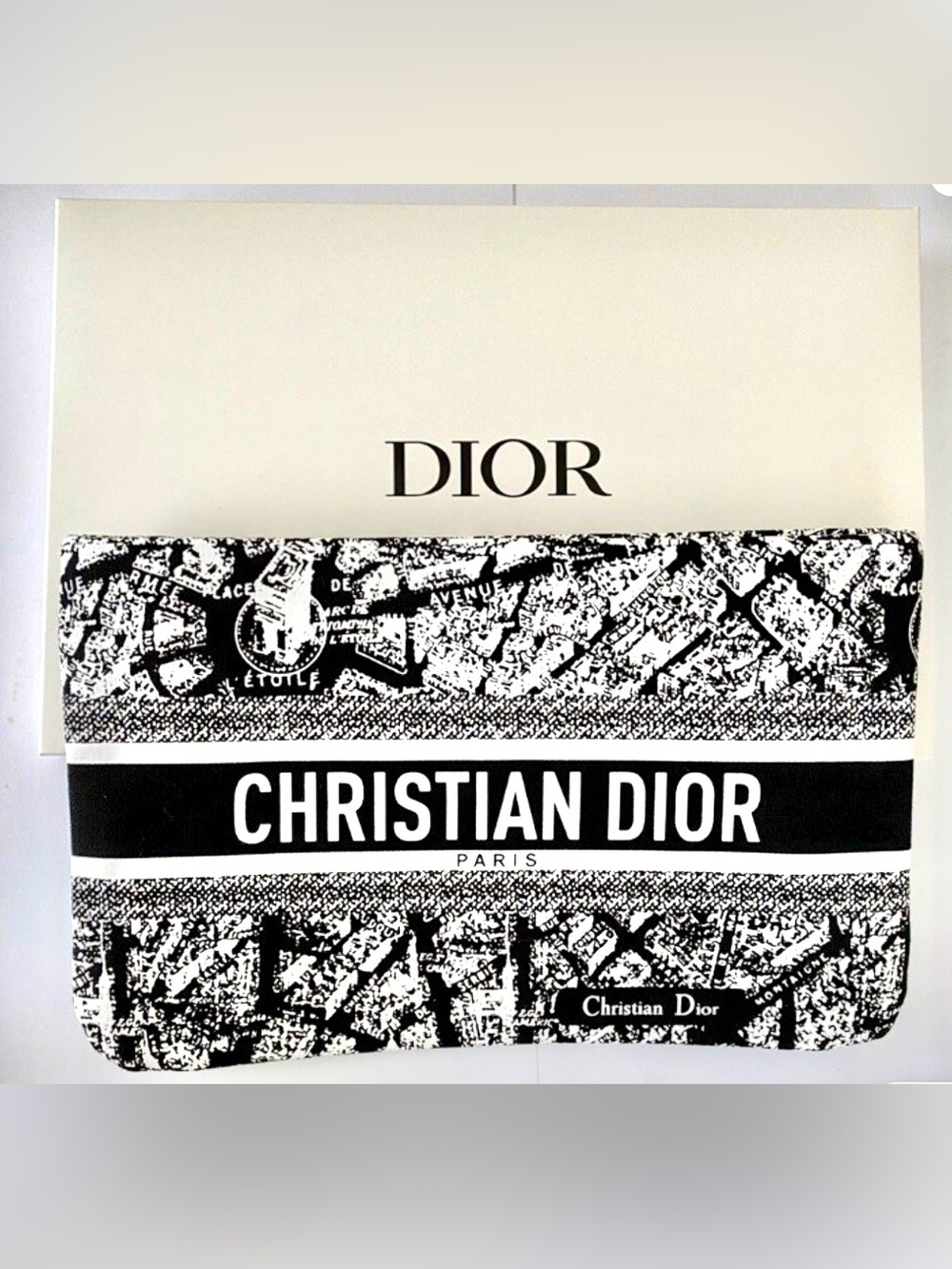 Dior Plan De Paris Map Beaute’Makeup Bag Pouch  Clutch GWP NWB